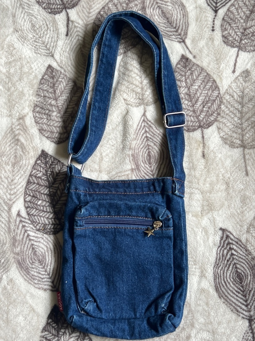 Y2k vintage Denim Crossbody Bag - Blue